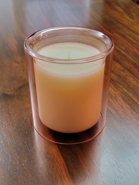 Glass Double Walled - Pink Vessel Luxury Scented Candle